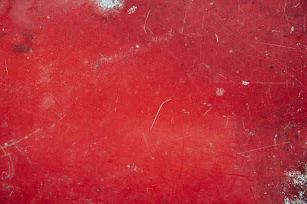 istock Aged red weathered metal background with cracks and scratches 1791225023