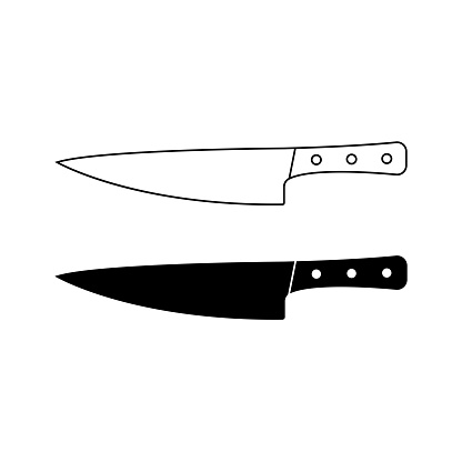 Butcher Knife Icon Vector Illustration