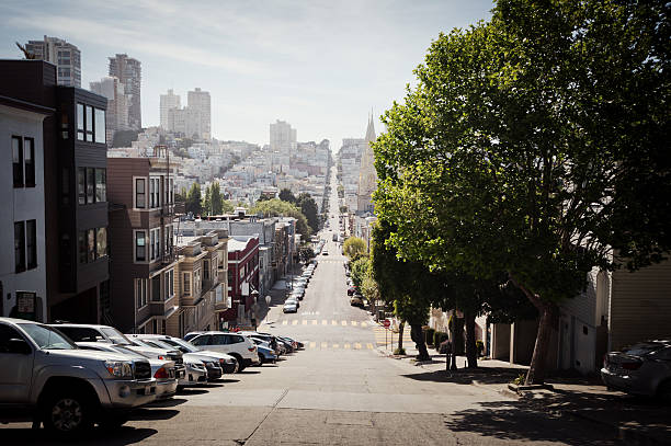 Rue résidentielle à San Francisco - Photo