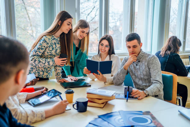 istock Group of students preparing exams together 1791242015