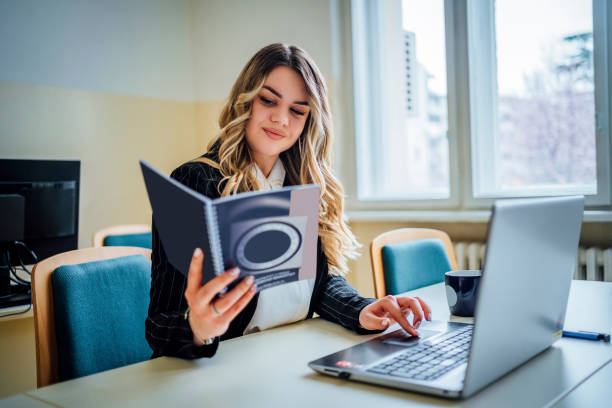 istock Businesswoman working on a laptop 1791242088