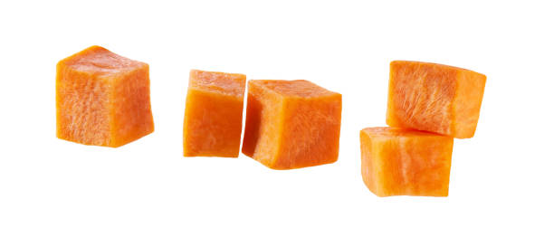 istock diced carrots isolated on white background. 1791242475