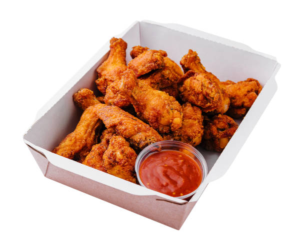 istock Takeaway box of crispy grilled chicken legs 1791242638