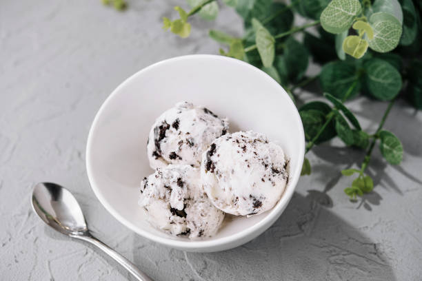 istock Homemade ice cream with chocolate crumb 1791242775