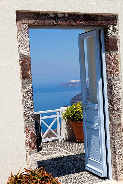 istock Doorway in Santorini 179124620