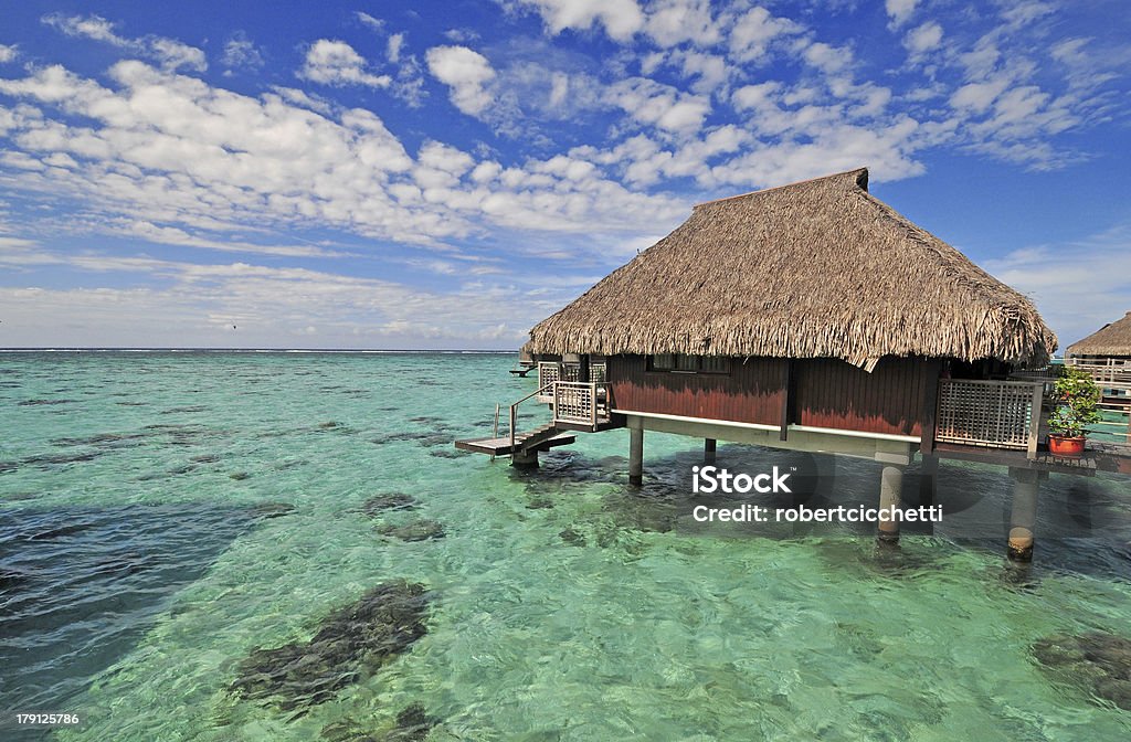 Île de Moorea et Tahiti, Polynésie française - Photo de Cabine de plage libre de droits