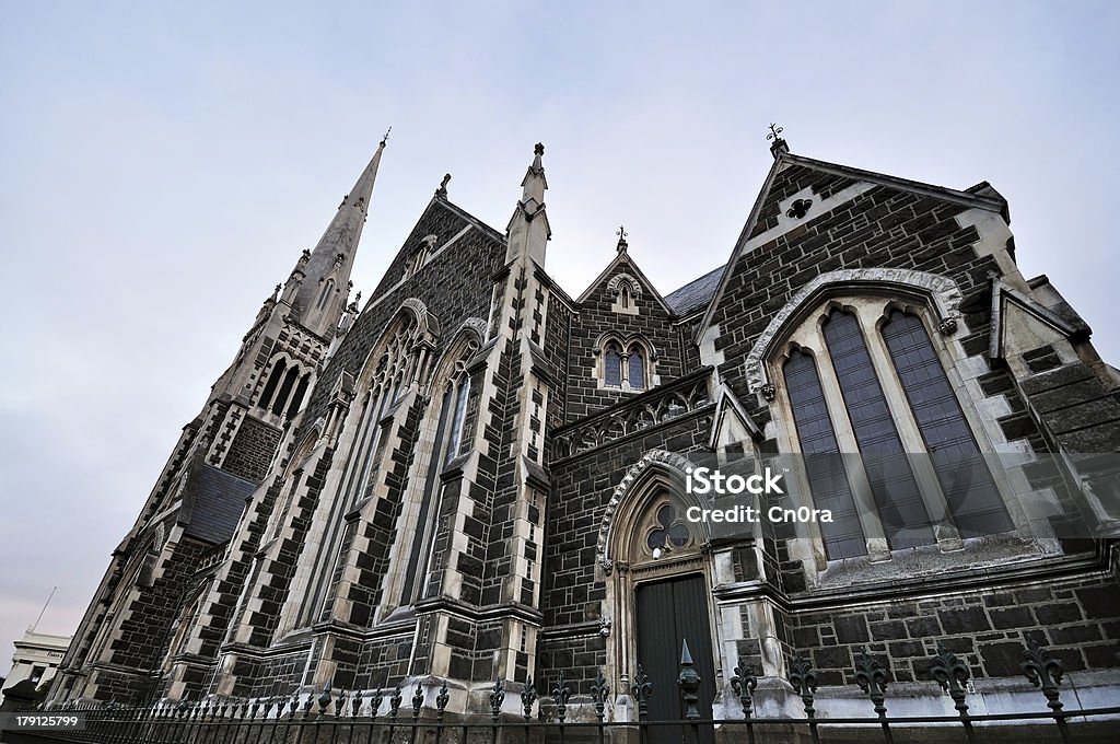 Exterior composition of Church "Knox Church Building in Dunedin, New Zealand." Dunedin - New Zealand Stock Photo