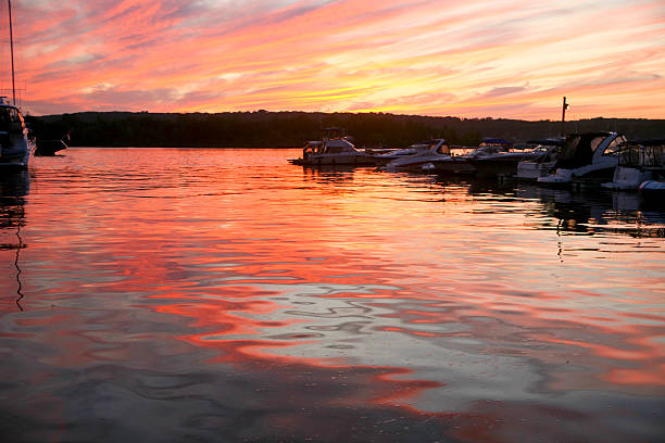 istock Sunset at the Midland Marina 179126301