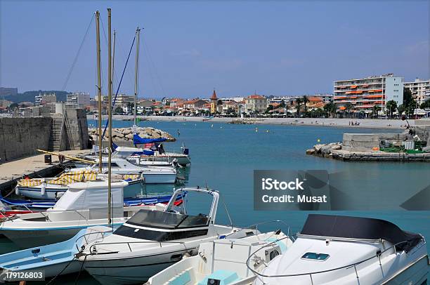 Port Of Cros At Cagnes In France Stock Photo - Download Image Now - Cagnes-sur-Mer, Blue, Building Exterior