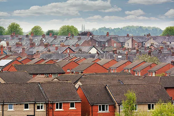 Photo of terraced roof tops