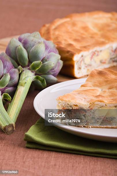 Foto de Alcachofra Torta e mais fotos de stock de Alcachofra - Alcachofra, Alimentação Saudável, Almoço