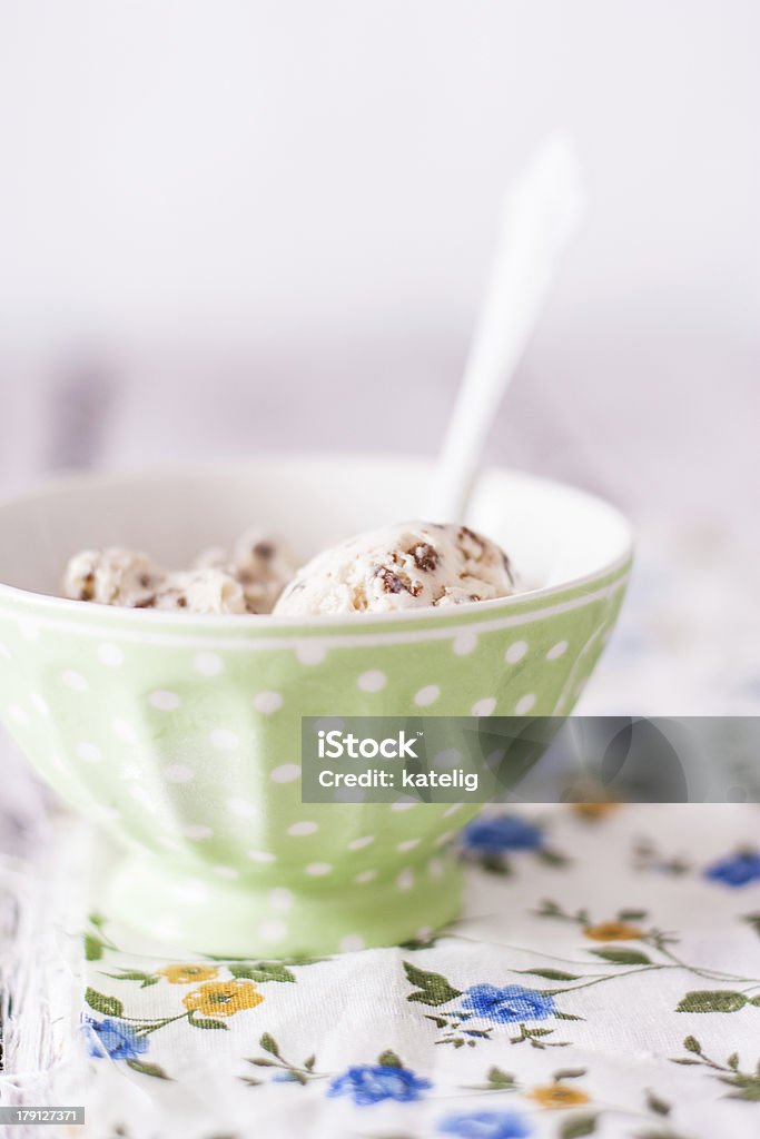 Ice cream with black bread Bowl Stock Photo