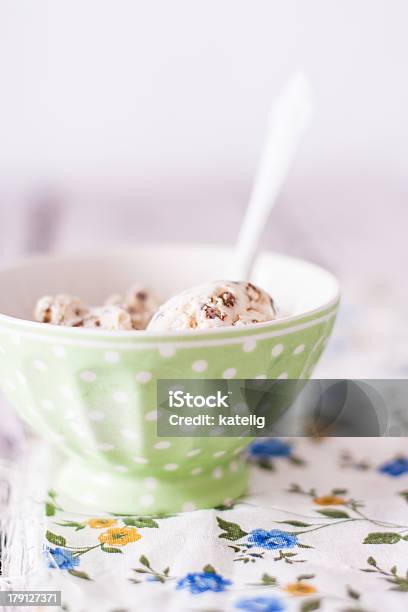 Ice Cream With Black Bread Stock Photo - Download Image Now - Bowl, Cold Temperature, Dessert - Sweet Food