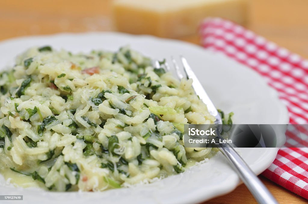 Risotto with Swiss Chard Risotto Stock Photo