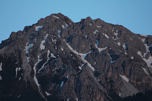 zachód światło w alpejskich gór austrii, nockspitze - nockspitze zdjęcia i obrazy z banku zdjęć