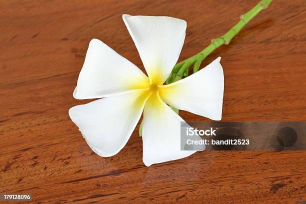 Photo libre de droit de Fleurs De Frangipanier Sur Un Parquet En Bois banque d'images et plus d'images libres de droit de Bali - Bali, Capitule, Climat subtropical