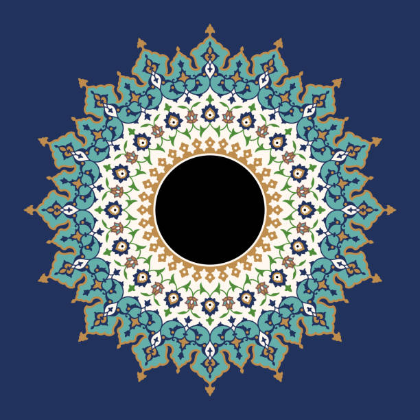 Traditional Islamic Floral Frame for your design vector art illustration