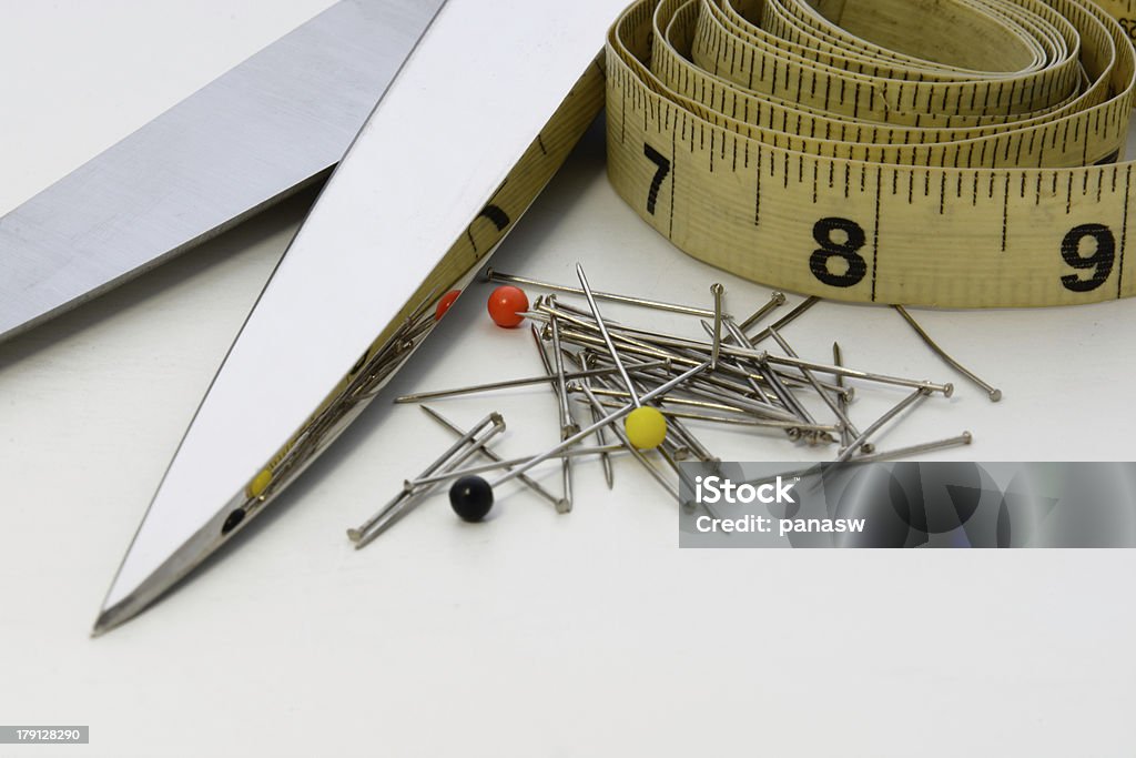 가위, 핀 및 줄자 - 로열티 프리 2 스톡 사진