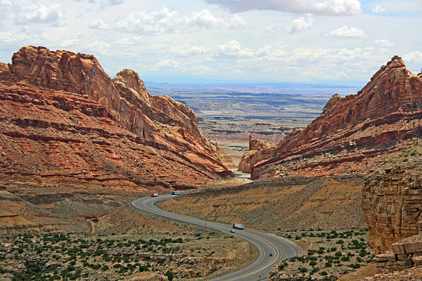 istock Curving road in Spotted Wolf Canyon 179128972