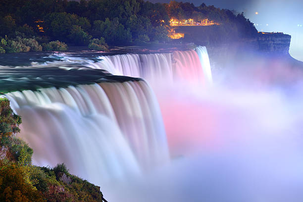 나이애가라폴스 in 색상 - american falls 뉴스 사진 이미지