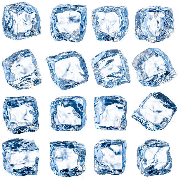 Cubes of ice on a white background. With clipping path Cubes of ice on a white background. With clipping path ice cube photos stock pictures, royalty-free photos & images