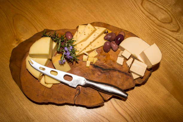 istock Flat lay composition of a Cheeseboard and knife. 1791292828