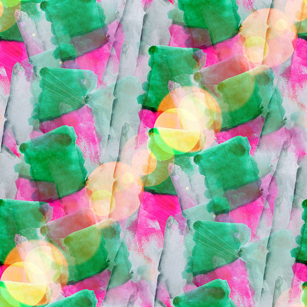 istock bokeh abstract watercolor green red and art seamless texture, ha 179129858