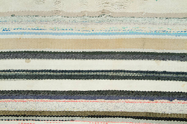 istock Rug Textile Woven Striped Colorful Fabric 179130874