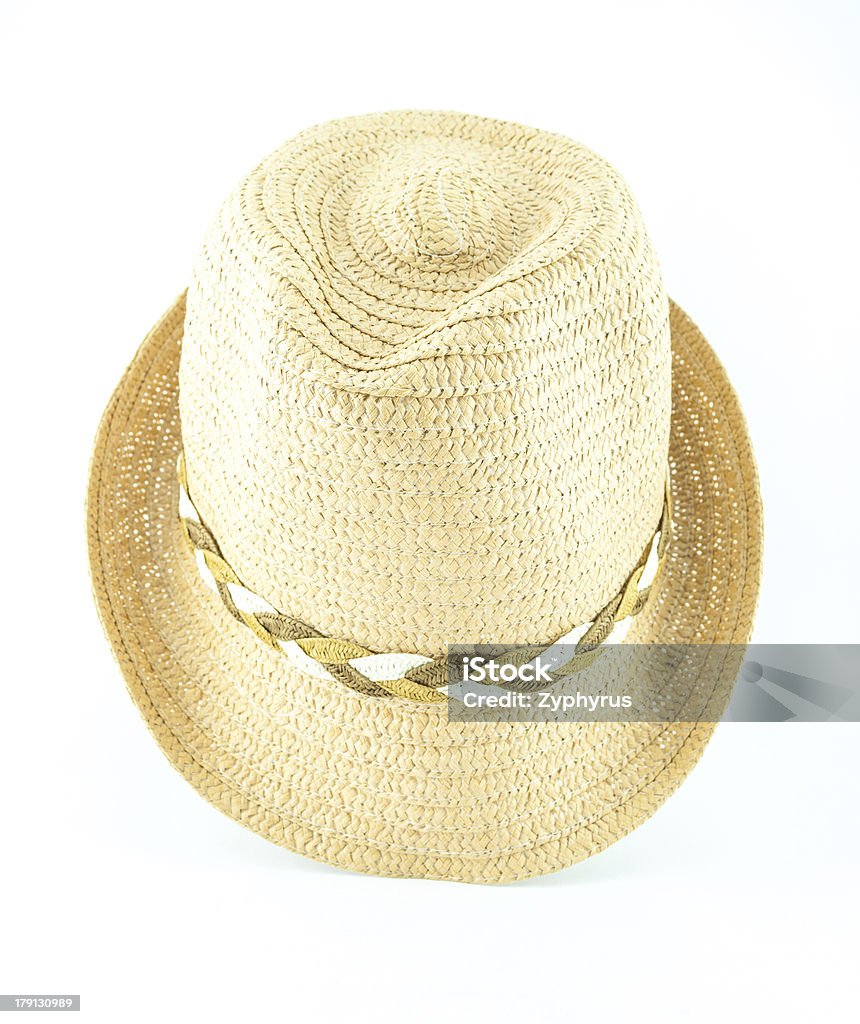 Moderno vimini Cappello di paglia - Foto stock royalty-free di Abbigliamento