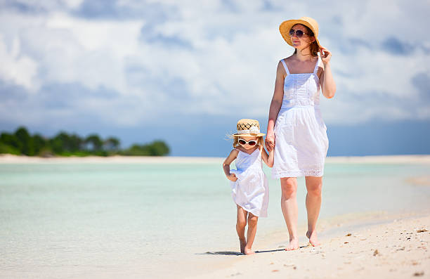 istock Mother and daughter at beach 179131053