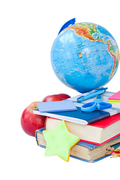 istock globe and books  with school supply 179131191