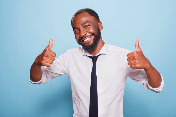 istock Black Individual Showing Thumbs Up 1791318170