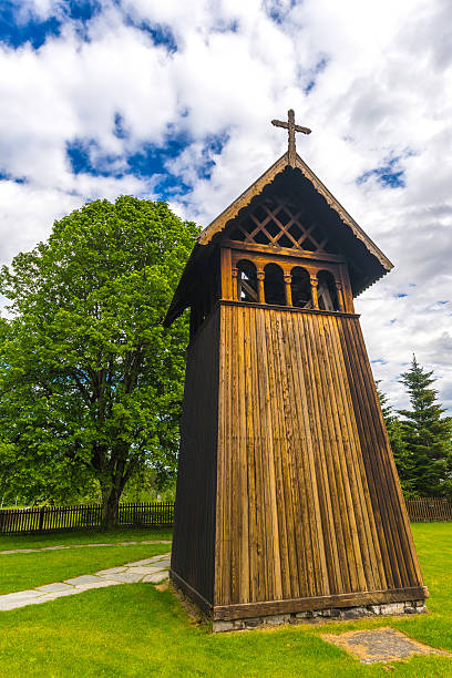 Small Church Tower A small church tower near the stave church of Heddal. heddal stock pictures, royalty-free photos & images