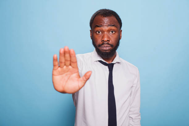 istock Serious Man Making Hand Stop Sign 1791324812