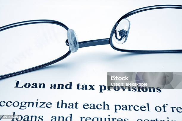 Loan And Tax Provisions Stock Photo - Download Image Now - Alphabet, Application Form, Bank - Financial Building