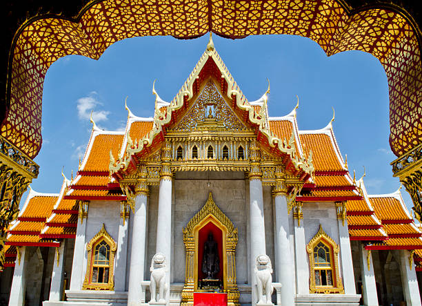 istock Temple in Thailand name wat benchama 179132645