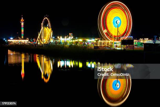 Ferris Wheel At Night Stock Photo - Download Image Now - Architecture, Colors, Fun