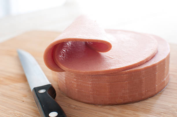 istock Bologna sausage thin sliced cut 179133144