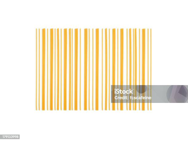 Barcode Mit Italienische Spaghetti Stockfoto und mehr Bilder von Gestreift - Gestreift, Strichkode, Strichkodeleser