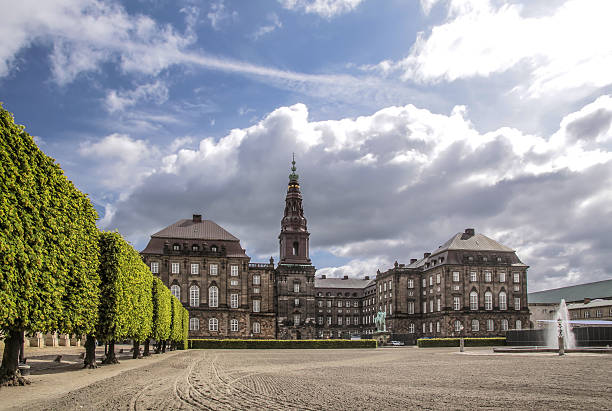 Christiansborg Castle in the center of Copenhagen, Denmark