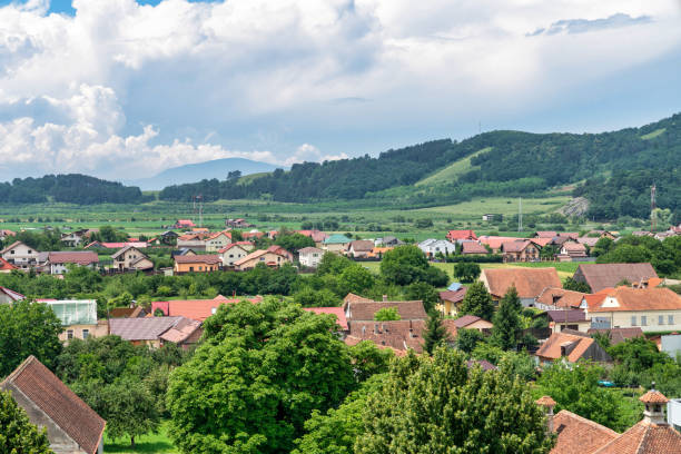 Small town in Transylvania, Romania