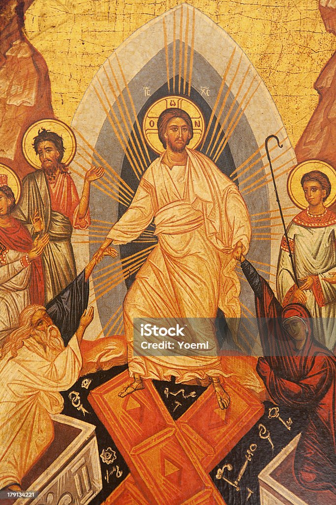 Resurrection Icon of Jesus Christ  Resurrection Resurrection - Religion Stock Photo