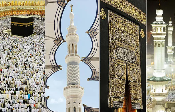 Composition on Hajj and visiting Kaaba in Mecca