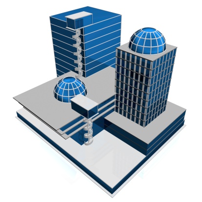 3d illustration of Skyscrapers
