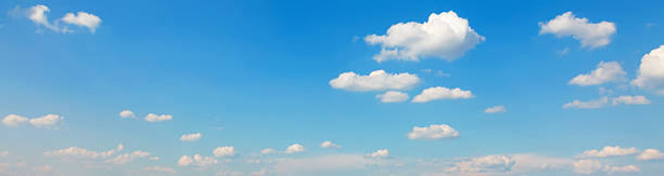 Panorama of blue sky stock photo