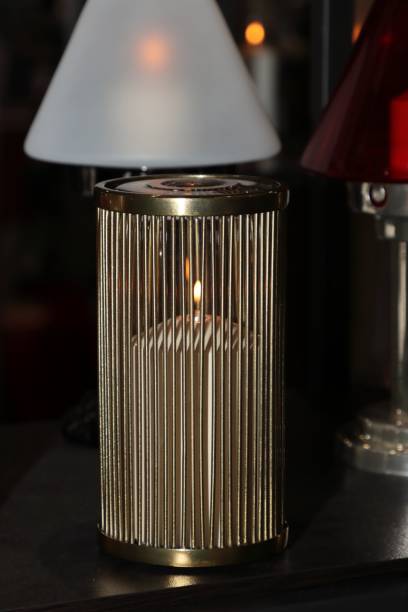 istock Vintage candle in holder 1791350352