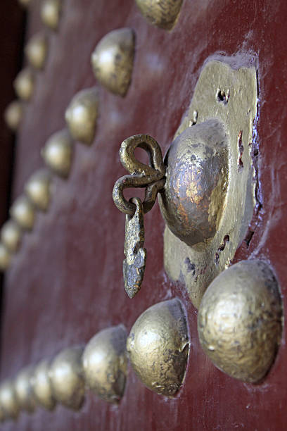 istock circle in the iron door 179135368