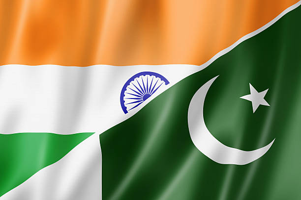 istock India and Pakistan flag 179135519