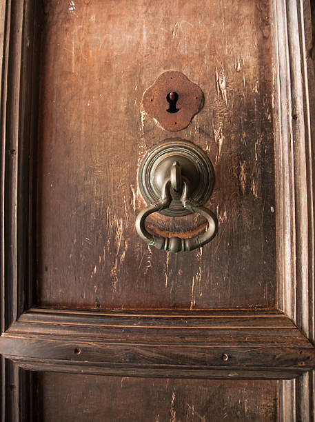 istock Ancient door knocker in Dambulla Cave Temple, Sri Lanka 179135522