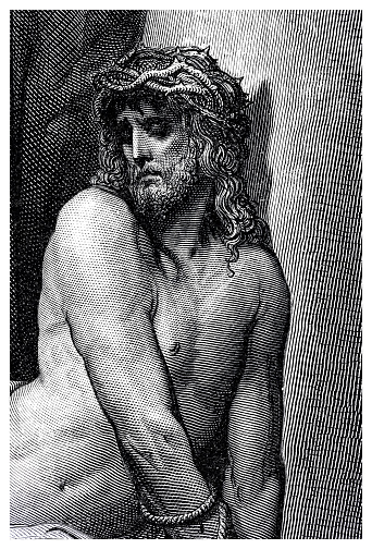 Jesus Christ with crown of thorns
Original edition from my own archives
Source : Sagrada Biblia 1884